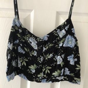 American Eagle Floral Crop Top